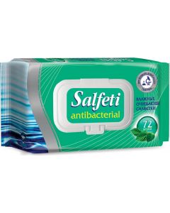 Buy SALFETI antibacterial wet wipes, 2 packs, 72pcs  | Online Pharmacy | https://pharm-pills.com