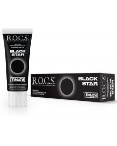 Buy Toothpaste ROCS Blackstar Whitening Black, 74 g | Online Pharmacy | https://pharm-pills.com