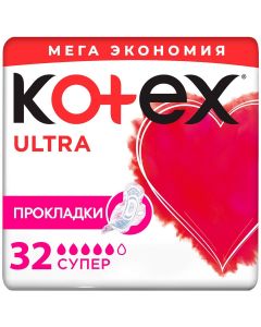 Buy Kotex Sanitary pads mesh Ultra Super 32 pcs | Online Pharmacy | https://pharm-pills.com