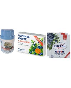 Buy Keen eye (dried vegetables and berries) .70 pressed tables. 0.35g each + Blueberry forte with lutein 45 caps. + Kissel Blueberry 2 pcs. | Online Pharmacy | https://pharm-pills.com