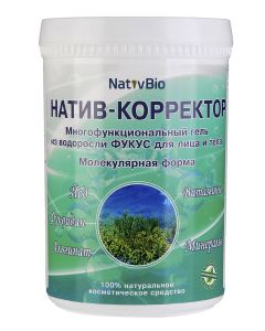 Buy NativBio. Nativ Corrector. Fucus seaweed gel for face and body (Organic Sea Iodine Vitamins) 500 gr. | Online Pharmacy | https://pharm-pills.com