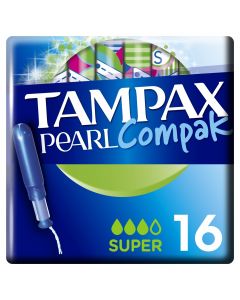 Buy TAMPAX Compak Pearl Feminine hygiene tampons with Super Duo applicator 16pcs | Online Pharmacy | https://pharm-pills.com