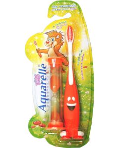 Buy AQUARELLE KIDS Children's toothbrush ORANGE with an hourglass for children over 3 years old | Online Pharmacy | https://pharm-pills.com