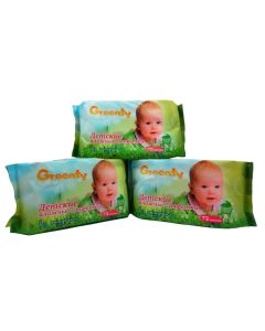 Buy Greenty, Wet wipes, megapack 3x72 pieces | Online Pharmacy | https://pharm-pills.com