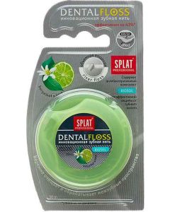 Buy Dental floss Splat DentalFloss with bergamot and lime gum-safe volumetric floss for teeth | Online Pharmacy | https://pharm-pills.com