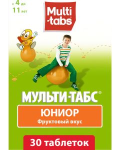 Buy Multi-tabs Junior chewable Tablets, fruit taste, No. 30 | Online Pharmacy | https://pharm-pills.com