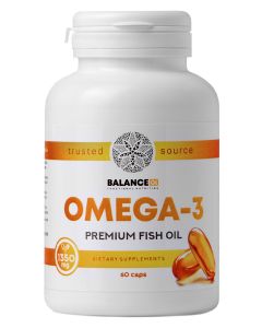 Buy Balance Group Life. 'Omega-3 Salmon Fish Oil' 60 cap. 1350mg. Natural, Organic. (Source of highly purified PUFA - 30%. EPA 180 mg., DHA 120 mg.) Refined from pulp - Premium Fish Oil. | Online Pharmacy | https://pharm-pills.com