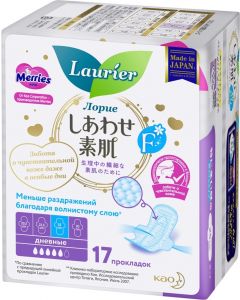 Buy Sanitary pads Laurier F, daytime, super thin, with wings, 5 drops , 17 pcs | Online Pharmacy | https://pharm-pills.com