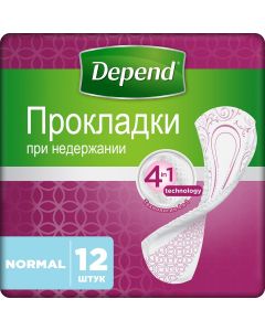 Buy Depend Urological pads Normal 12 pcs | Online Pharmacy | https://pharm-pills.com