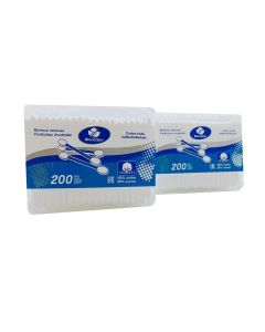 Buy Biocotton Cotton swabs in a bag with a zip lock 2 * 200 pcs | Online Pharmacy | https://pharm-pills.com