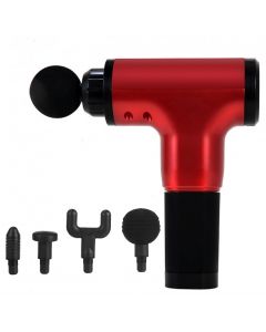 Buy HomeStore Percussion massager (massage gun) for the body, with a set of attachments Fascial Gun LE-280, red | Online Pharmacy | https://pharm-pills.com