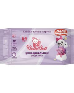 Buy 'Belle-Belle' wet wipes, for children for hands and face without valve 3 packs 1 * 64 | Online Pharmacy | https://pharm-pills.com