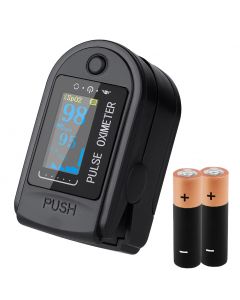 Buy StarMed medical finger pulse oximeter, Original PULSE OXIMETER, finger blood oxygen measurement, with Duracell batteries, Black | Online Pharmacy | https://pharm-pills.com