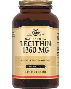 Buy Solgar, Lecithin 'Natural Soy Lecithin' 1360 mg , 100 capsules | Online Pharmacy | https://pharm-pills.com