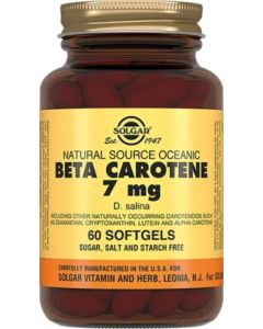 Buy Solgar, Beta Carotene 7 mg 'Beta Carotene 7 mg', 60 capsules | Online Pharmacy | https://pharm-pills.com