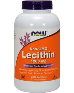 Buy Now Foods Lecithin triple strength 1200 mg, 200 capsules (dietary supplements) | Online Pharmacy | https://pharm-pills.com