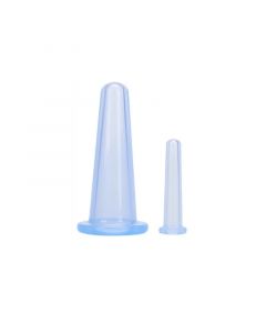 Buy Silicone jars for vacuum facial massage, BLUE. Vacuum massage jars for the face, miracle bank | Online Pharmacy | https://pharm-pills.com