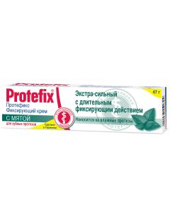 Buy Fixing cream for dentures Protefix, extra strong, with mint, 47 g | Online Pharmacy | https://pharm-pills.com