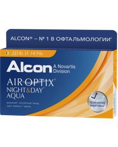 Buy Alcon Alcon-CIBA Vision contact lenses Air Optix Night & Day Aqua contact lenses 3pcs / 8.4 Monthly, -6.50 / 13 , 8 / 8.4, 3 pcs. | Online Pharmacy | https://pharm-pills.com