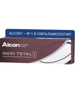 Buy Alcon Dailies Total 1 Contact Lenses Daily, 0.75 / 14.1 / 8.5, 30 pcs. | Online Pharmacy | https://pharm-pills.com