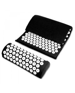 Buy Massage acupuncture mat and roller, massager-applicator, black | Online Pharmacy | https://pharm-pills.com