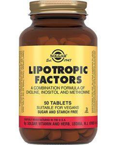 Buy Solgar, Lipotropic Factors Lipotropic Factor, 50 Tablets | Online Pharmacy | https://pharm-pills.com