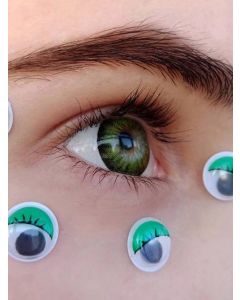 Buy Colored contact lenses ILLUSION Luxe 1 month, -4.50 / 14.5 / 8.6, green, 2 pcs. | Online Pharmacy | https://pharm-pills.com