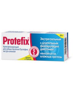 Buy Fixing cream for dentures Protefix, extra strong, 24 g | Online Pharmacy | https://pharm-pills.com