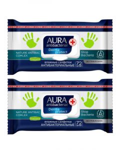 Buy Wet wipes, antibacterial , 72 pcs * 2 packs | Online Pharmacy | https://pharm-pills.com