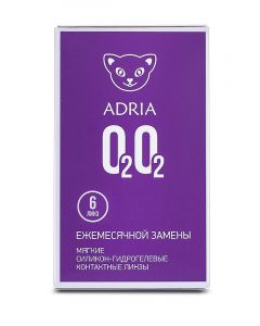 Buy Adria O2O2 contact lenses, 6 pcs. 30 days, -6.00 / 8.6, transparent, 6 pcs. | Online Pharmacy | https://pharm-pills.com