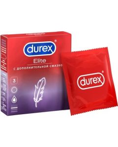 Buy Durex Elite condoms with additional lubricant No. 3 | Online Pharmacy | https://pharm-pills.com