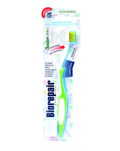 Buy Biorepair CURVE Junior toothbrush for children from 12 years old, green | Online Pharmacy | https://pharm-pills.com