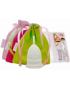 Buy Menstrual cup LilaCup Practitioner in a satin bag transparent M | Online Pharmacy | https://pharm-pills.com