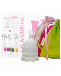 Buy Menstrual cup size PLUS LilaCup BOX L transparent | Online Pharmacy | https://pharm-pills.com