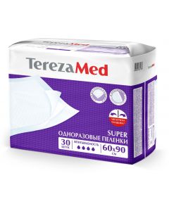 Buy TerezaMed medical diaper disposable absorbent Super 60 x 90 cm 30 pcs, 60 x 90 cm, 30 pcs | Online Pharmacy | https://pharm-pills.com