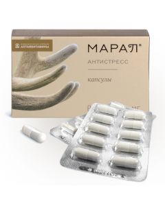 Buy Bad Maral Antistress increases the body's resistance to stress and mental stress capsules for immunity with vitamins B6 and B9 30 pcs | Online Pharmacy | https://pharm-pills.com