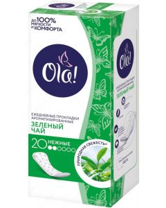 Buy Ola! Silk Sense DAILY DEO Panty liners, Green tea 20 pcs. | Online Pharmacy | https://pharm-pills.com