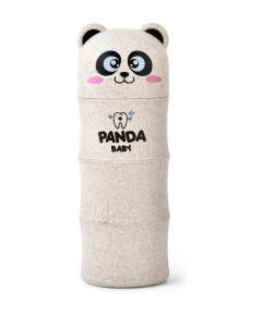 Buy Protective cover for Cartoon Panda toothbrush and paste, children's gray | Online Pharmacy | https://pharm-pills.com