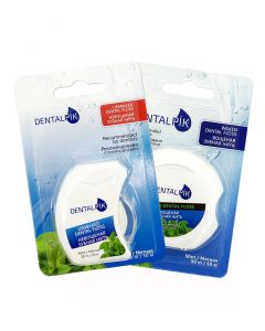 Buy Dentalpik set of dental floss mint Floss Mint ( waxed, unwaxed), 50 m, 2 pcs | Online Pharmacy | https://pharm-pills.com