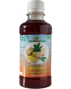 Buy NPK lemongrass. 'Balm-syrup Ginger with taiga herbs' Anti-inflammatory. Fortifying. 250 ml. | Online Pharmacy | https://pharm-pills.com