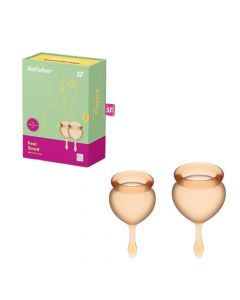 Buy Set of menstrual cups Satisfyer Feel good orange | Online Pharmacy | https://pharm-pills.com