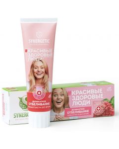 Buy Synergetic Toothpaste Delicate whitening Raspberry, mint, 100 g | Online Pharmacy | https://pharm-pills.com