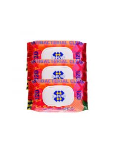 Buy Meule Antibacterial wet wipes 3 packs of 120 pcs | Online Pharmacy | https://pharm-pills.com