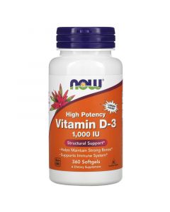 Buy Now Foods, Vitamin D-3 1000 IU, 360 soft tablets | Online Pharmacy | https://pharm-pills.com