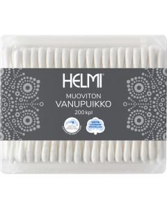 Buy Helmi 200 cosmetic cotton swabs 200 pcs , 100% cotton, 12 pcs per box  | Online Pharmacy | https://pharm-pills.com