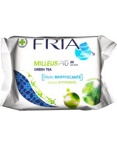 Buy Fria Antibacterial wipes wet, cleansing with green tea extract, 20 stitches in a pack  | Online Pharmacy | https://pharm-pills.com