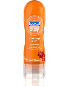 Buy Intimate lubricant and massage gel DUREX Play Massage 2in1 Stimulating, with energizing Guarana, 200ml | Online Pharmacy | https://pharm-pills.com