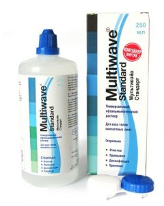 Buy Multiwave Standart solution for contact lens care with container, 250 ml | Online Pharmacy | https://pharm-pills.com