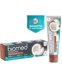 Buy Biomed Superwhite Toothpaste, for sensitive enamel, coconut, 100 g | Online Pharmacy | https://pharm-pills.com