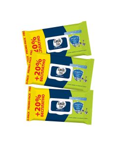 Buy Emily Style wet wipes Antibacterial 120 pcs., package with lid (+ 20% FREE), (3 packs) | Online Pharmacy | https://pharm-pills.com